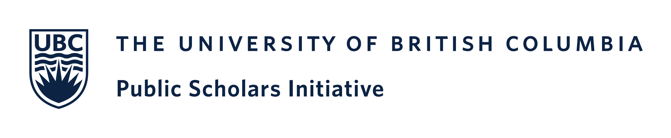The University of British Columbia Public Scholars Initiative logo